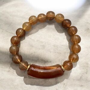 Elegant Brown Beaded Bracelet
